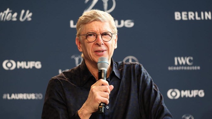 BERLIN, GERMANY - FEBRUARY 17:  Arsene Wenger during an interview at the Mercedes Benz Building prior to the Laureus World Sports Awards on February 17, 2020 in Berlin, Germany. (Photo by Boris Streubel/Getty Images for Laureus)