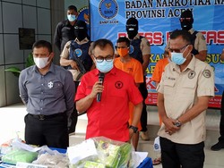 BNN Aceh Tangkap 2 Pengedar Narkoba, 8 Kg Sabu dan 10 Ribu Ekstasi Disita