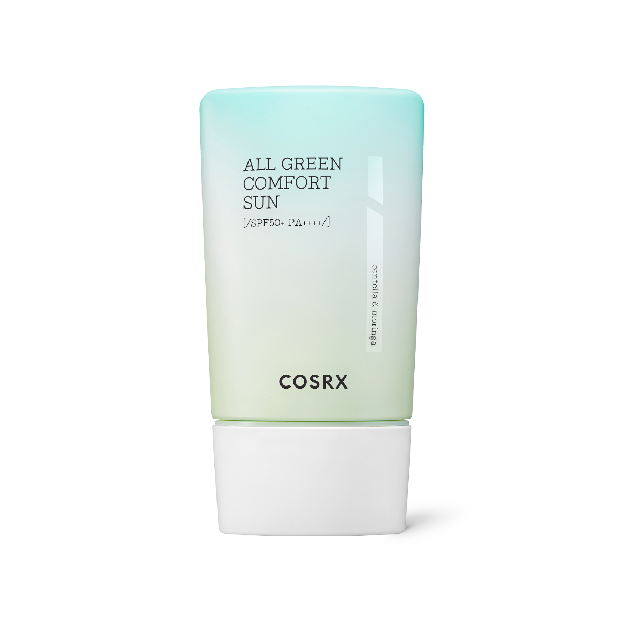 COSRX Shield Fit All Green Comfort Sun SPF 50+ PA++++/cosrx.com COSRX memiliki produk sunscreen yang tak hanya melindungi kulit dari sinar UV tapi juga anti-bakteri.