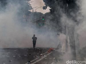 Suasana di Patung Kuda Jakpus Normal, Lalin Kembali Dibuka