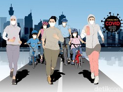 Suara Prihatin Warga di Bundaran HI Saat Kasus Corona DKI Pecah Rekor