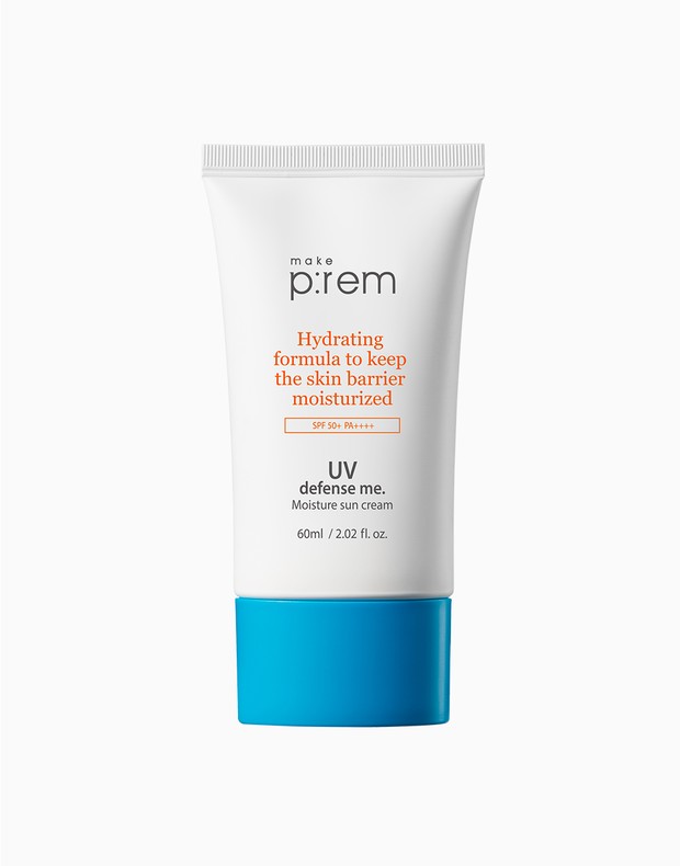 Make P:rem UV Defense Me Moisture Sun Cream/beautymnl.com Tidak hanya melindungi kulit dari sinar UV, sunscreen dari Make P:rem ini juga akan melembapkan kulit kamu.