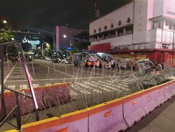 Jalan Menuju Istana Masih Ditutup, Polisi Berjaga di Kawasan Harmoni