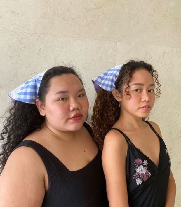 Jadikan scarf untuk ikat kepala ala agnes oryza