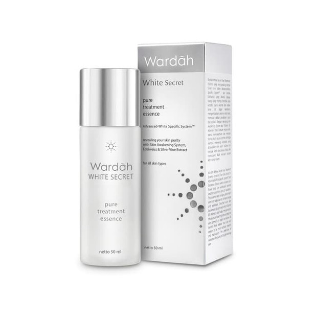 Treatment essence ini mengandung bahan-bahan yang sangat ampuh mencerahkan yaitu Niacinamide (vitamin B3), Actinida Polygama Fruit Extract dan Leontopodium Alpinum Extract.