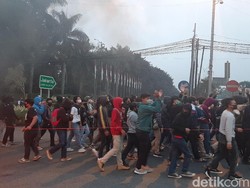 Aksi Mahasiswa Tolak Omnibus Law di Bogor Bubar, Arus Lalin Kembali Lancar
