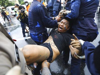 Aksi Ribuan Orang Tuntut Reformasi Kerajaan di Thailand