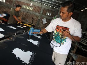 Geliat Pengusaha Sablon Hadapi Musim Pilkada