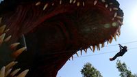 Sensasi Bermain di Replika Godzilla Terbesar di Dunia