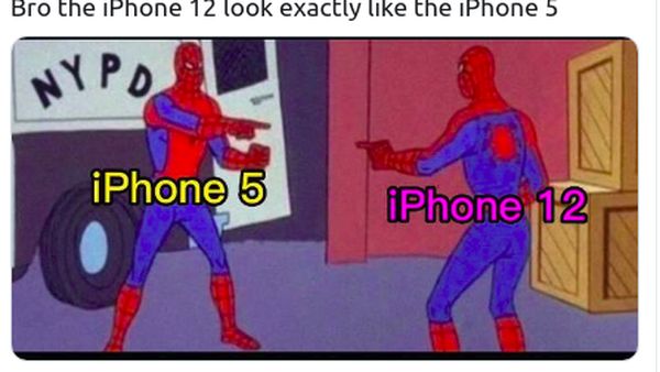 Meme iPhone 12 VS iPhone 5 yang Disindir Kembar