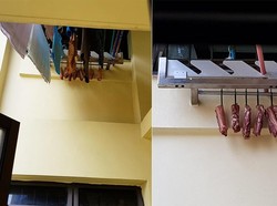 Orang Ini Bikin Geger Karena Jemur Daging Babi di Tiang Jemuran