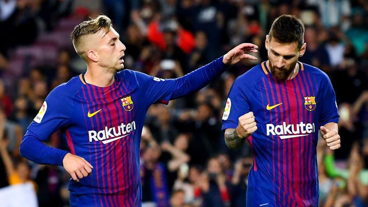 Gerard Deulofeu semasa di Barca, bersama Lionel Messi. (Foto: Getty Images/David Ramos)