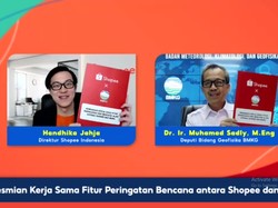 Gandeng BMKG, Shopee Buat Fitur Peringatan Dini Bencana di Aplikasi