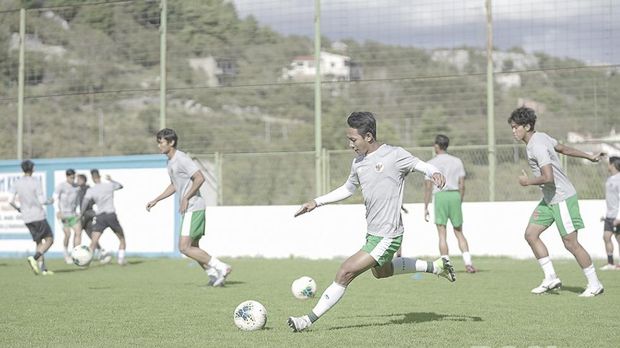 Aksi Timnas U-19 menghadapi North Macedonia U-19