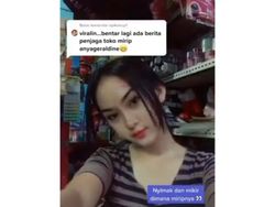 Viral Penjaga Warung Dibilang Mirip Anya Geraldine Si 