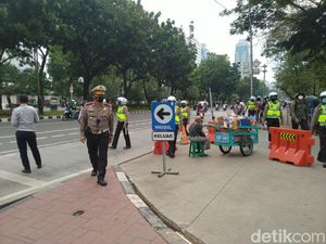 Polisi Sisir Sekitar Istana, Cegah Demo UU Ciptaker Disusupi Provokator