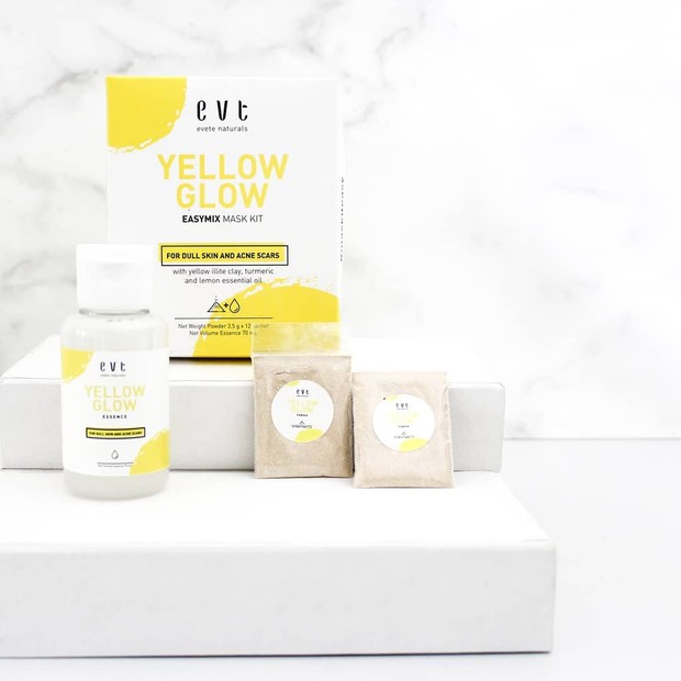 Rekomendasi clay mask dari produk lokal Evete Naturals.