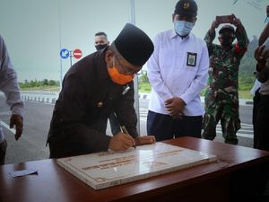 Resmikan Akses Jalan Pelabuhan, Gubernur Sulbar Harap Tingkatkan Perekonomian