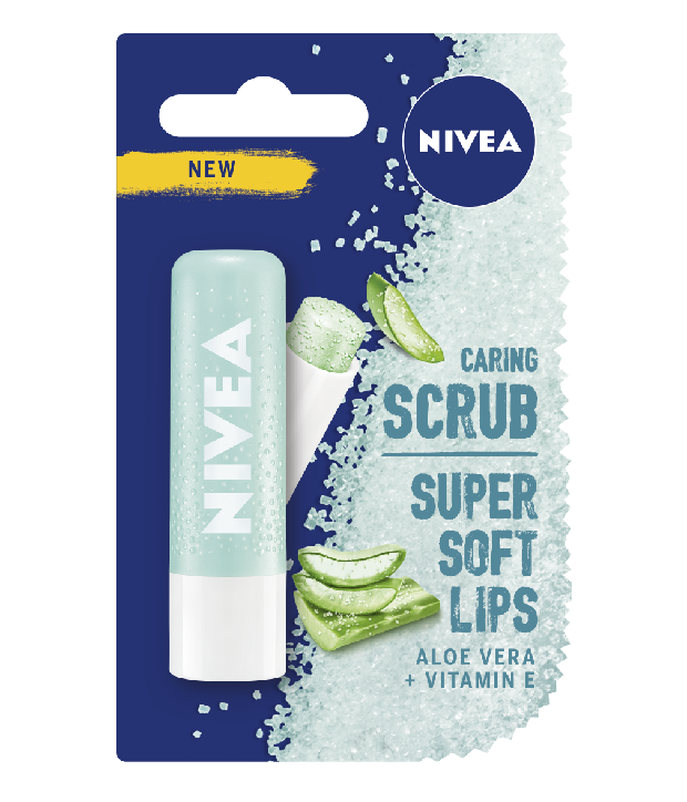 Nivea Aloe Vera 2 in 1 Lip Balm & Scrub/nivea.co.uk Kali ini Nivea meluncurkan produk lip balm terbarunya, yaitu Nivea Aloe Vera 2 in 1 Lip Balm & Scrub.