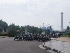 Jelang Demo BEM SI Jabodetabek, Polisi Siaga di Kawasan Istana