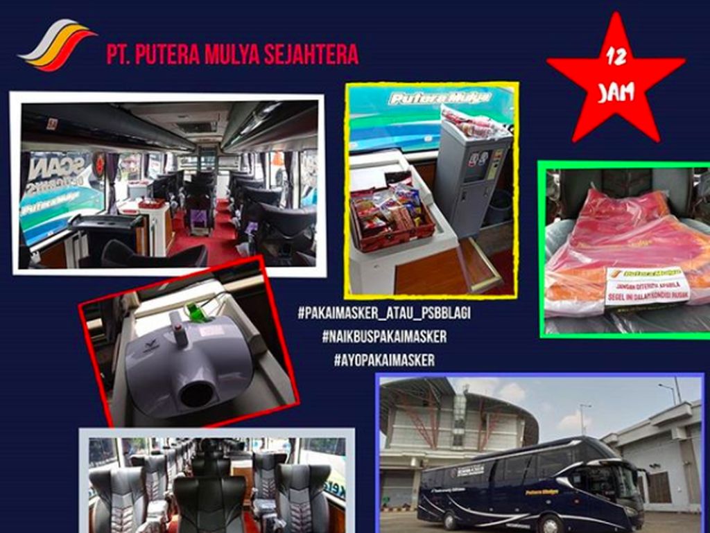 Bus Mewah Trans Jawa Rute Malang-Jakarta, Penumpang Duduk Sendiri-sendiri Bus Mewah Trans Jawa Rute Malang-Jakarta, Penumpang Duduk Sendiri-sendiri