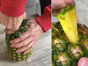 Pria Ini Bagikan Tips Kupas Nanas Tanpa Pisau, Gimana Caranya?