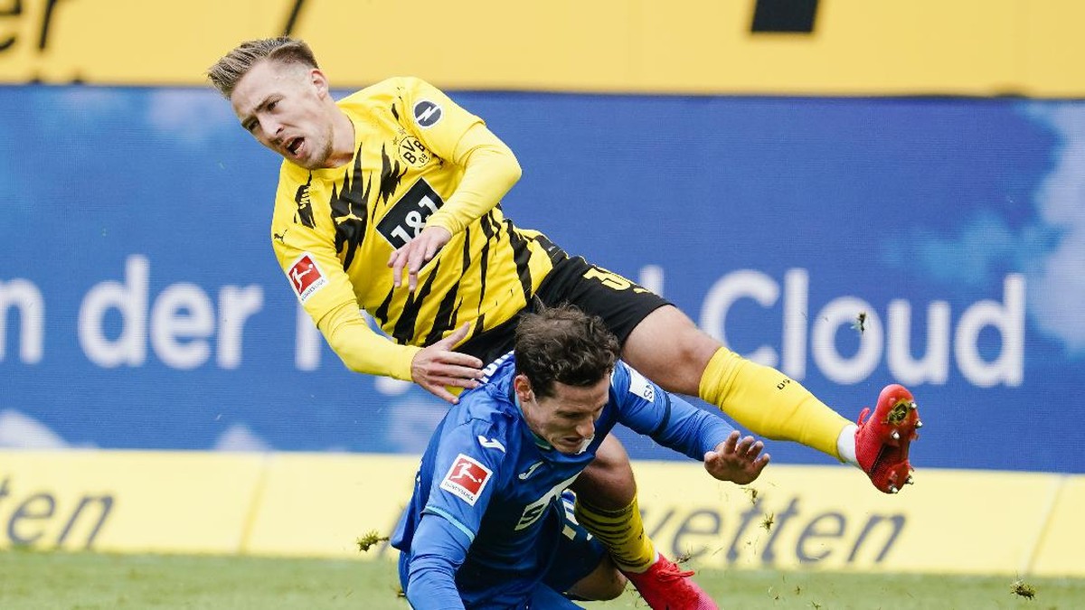 Borussia Dortmund menang tipis 1-0 atas Hoffenheim. (Foto: AP/Uwe Anspach)