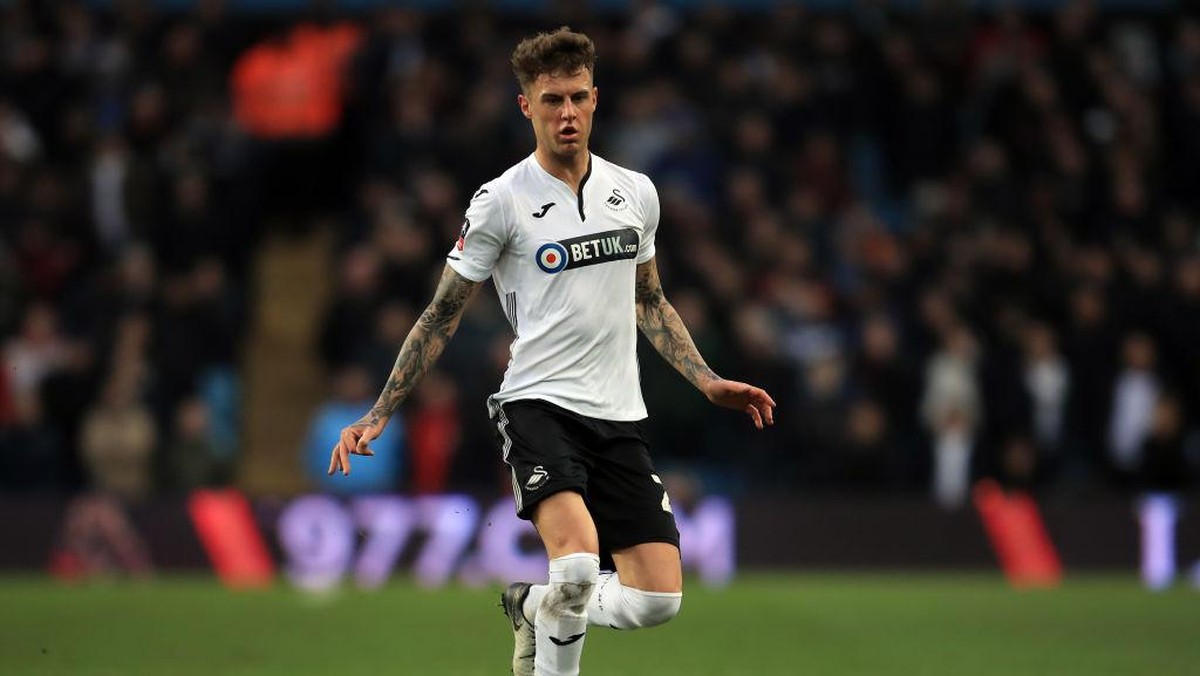 Joe Rodon, bek baru Tottenham Hotspur dari Swansea City (Getty Images/Marc Atkins)