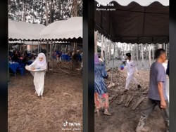Cerita Miris di Balik Viralnya Pengantin yang Siapkan Makanan Tamu Sendiri