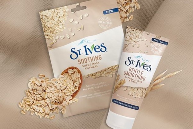 St. Ives Gentle Smoothing Oatmeal Scrub & Mask skincare serbaguna