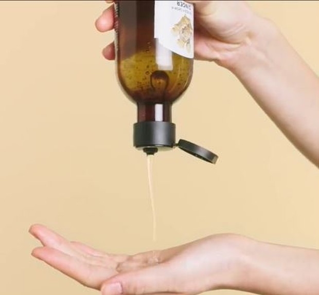 Tekstur shampo the body shop for flaky scalp