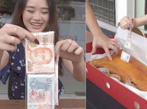 Bukan Kue, Kini Muncul Tren Babi Panggang Isi Uang untuk Ulang Tahun