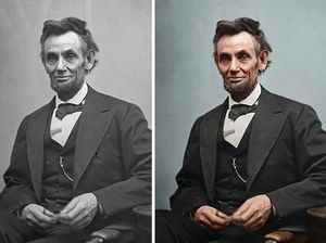 Potret Lama Hitam Putih Diubah Jadi Berwarna