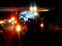 Video Hanafi Rais Alami Kecelakaan Beruntun di Tol Cipali