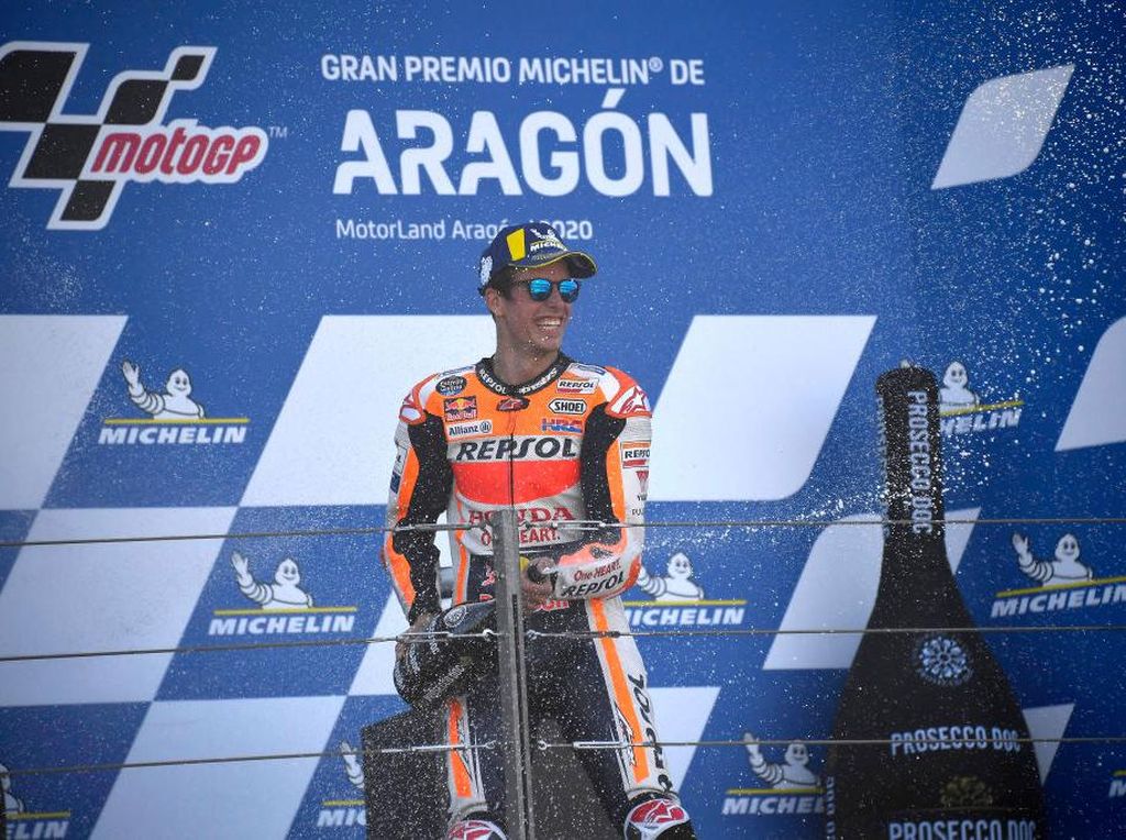MotoGP Teruel: Alex Marquez Lambat Panas, Bisa Hat-trick Podium?