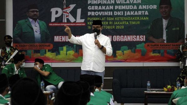 Anies Baswedan Beri Pelatihan Kepada GP Ansor