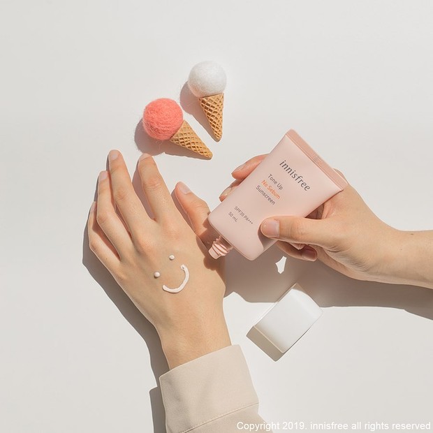 Foto: instagram.com/innisfreeofficial Rekomendasi tone up sunscreen.