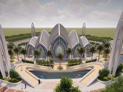 Ridwan Kamil Desain Masjid Bertema Seribu Bulan Sabit di Purwokerto