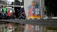 Mural Tolak Omnibus Law Hiasi Sudut Ibu Kota