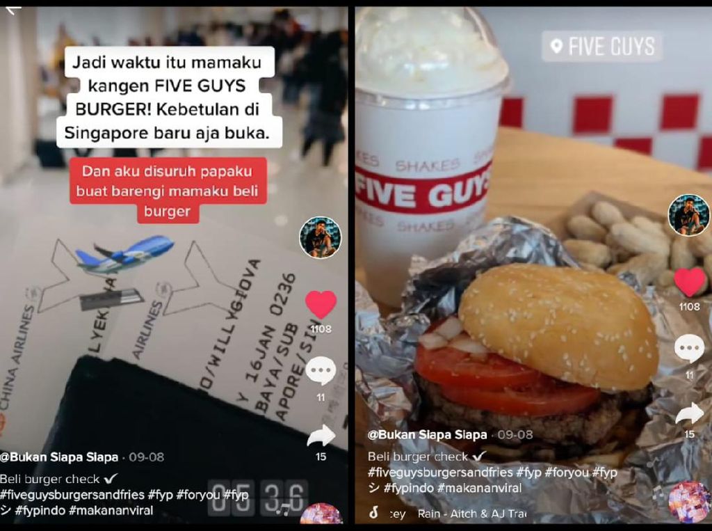Ngidam Burger Five Guys, Netizen Indonesia Ini Terbang ke Singapura