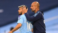 Kemudian di Manchester City, Pep Guardiola punya Sergio Aguero dengan 124 gol di seluruh kompetisi (Getty Images)