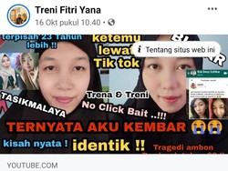 Video Kisah Kembar Trena-Treni Bertemu Setelah 20 Tahun Terpisah