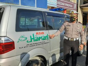 Ambulans Viral Bawa Hantaran Nikah di Palembang Ditilang, Pemilik Diperiksa