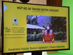 Di HUT Golkar, Doni Monardo: COVID-19 Bukan Konspirasi