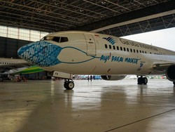 Garuda Indonesia Kini Pakai Masker Batik Parang, Ini Filosofinya
