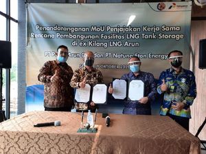 Perta Arun Gas-Natuna Eton Kerja Sama Bangun Tangki LNG
