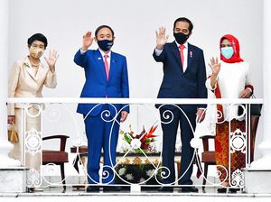 Momen Kedatangan PM Jepang ke Indonesia