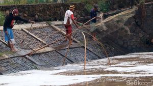 Musim Hujan, Berkah Bagi Penjala Ikan di Sungai Citarik