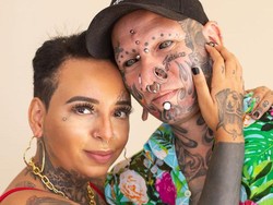 Pasangan Berpenampilan Seram Karena Penuh Tato, Dihujat Jadi Orangtua Buruk