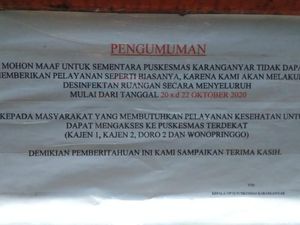 6 Nakes Positif Corona, Puskesmas Karanganyar Pekalongan Ditutup 6 Nakes Positif Corona, Puskesmas Karanganyar Pekalongan Ditutup